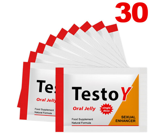 TestoY Oral Jelly ядящо се желе за ерекция - 30 броя мнения и цена с намаление от sex shop